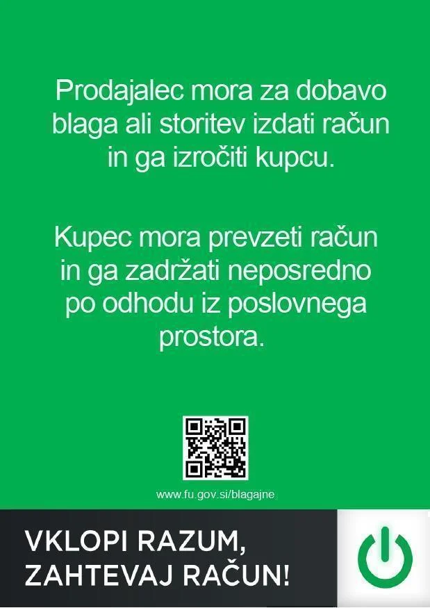 Vklopi razum, zahtevaj račun!